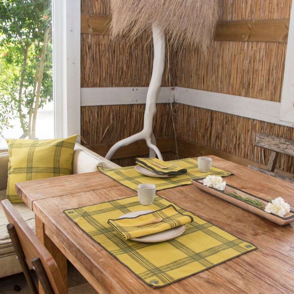 Kitchen linens - Madras table linen - FEBRONIE