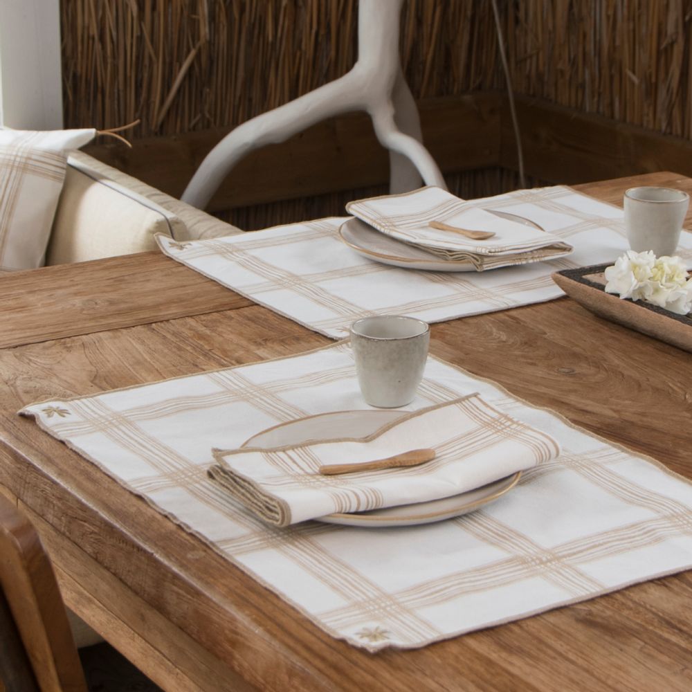 Kitchen linens - Madras table linen - FEBRONIE