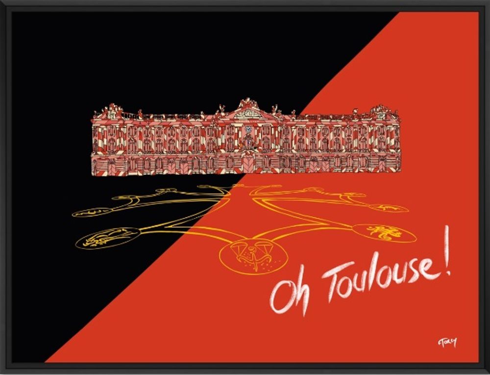 Tableaux - Tableau collection Toulouse (Zig zag et Verres illustres) - FTORCY