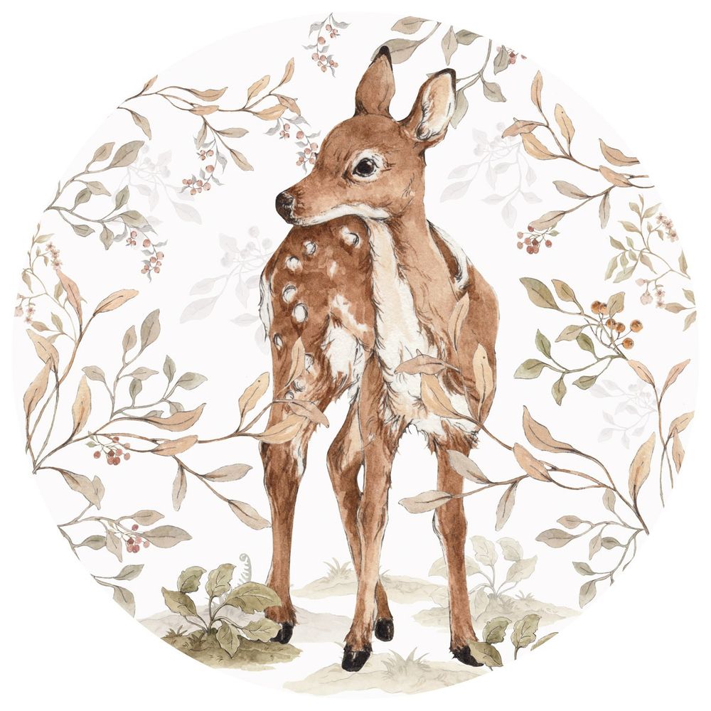 Wallpaper - Deer In A Circle DEKORNIK Wallsticker - DEKORNIK
