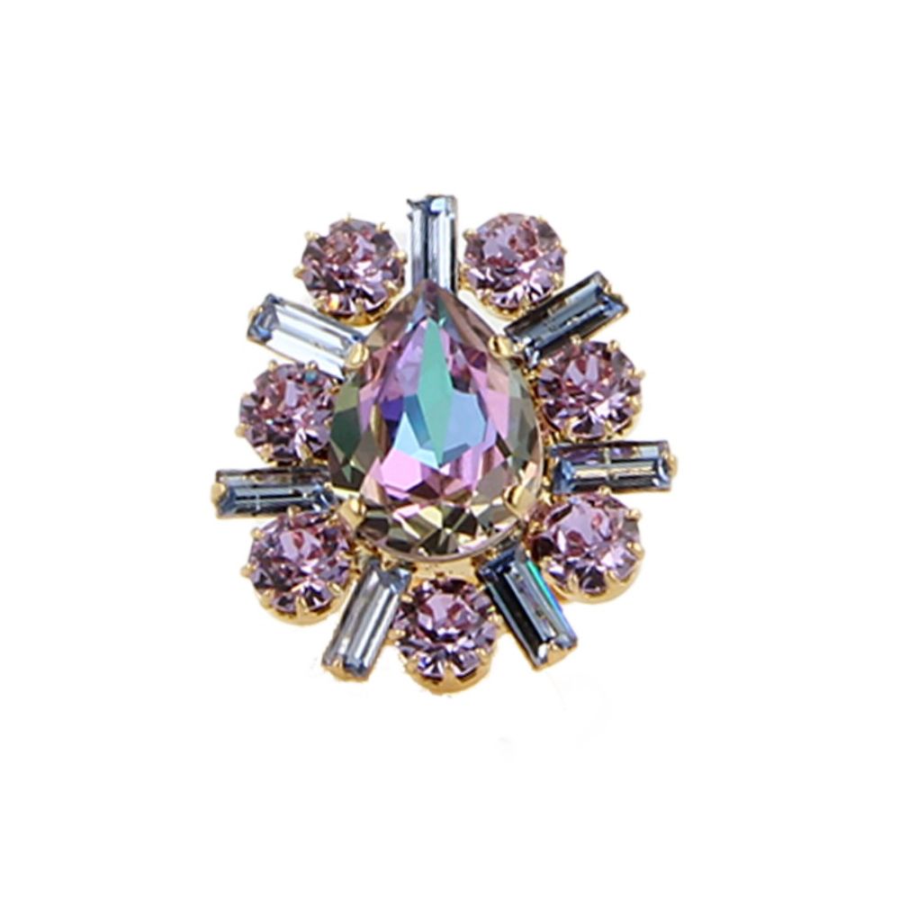 Bijoux - Bague violette en velours - OTAZU
