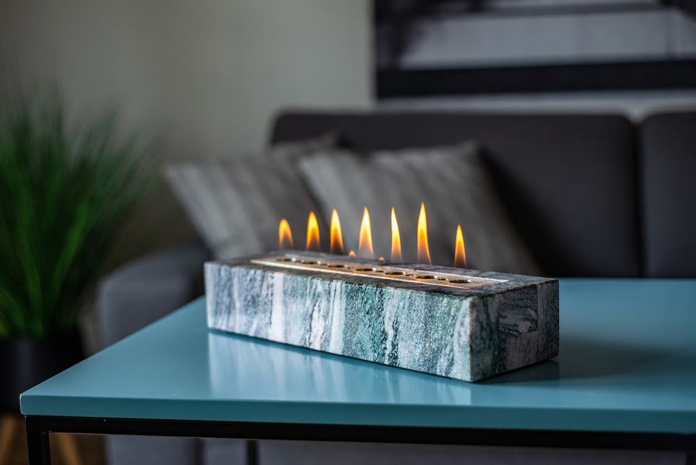 Objets de décoration - Cheminée écologique portable, décor de table, décor personnalisé - BHDECOR