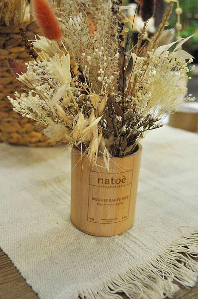 Coffrets et boîtes - BOUGIE COTON ECRIN ROND BEST SELLER - NATOÈ FRAGRANCES