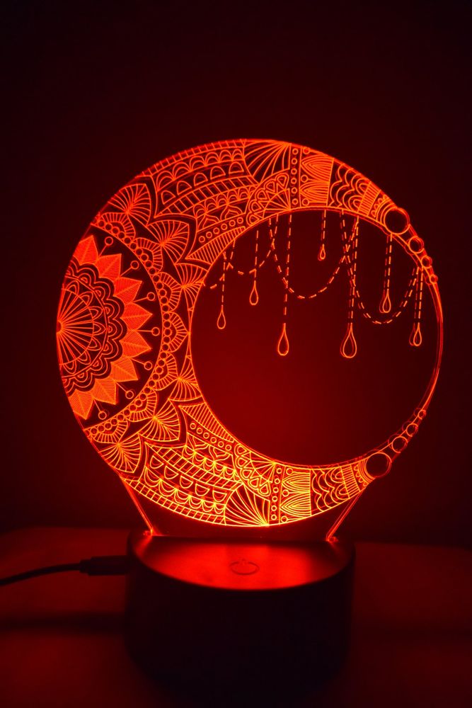 Gifts - LED Night Light Moon Table Lamp Decoration - BHDECOR