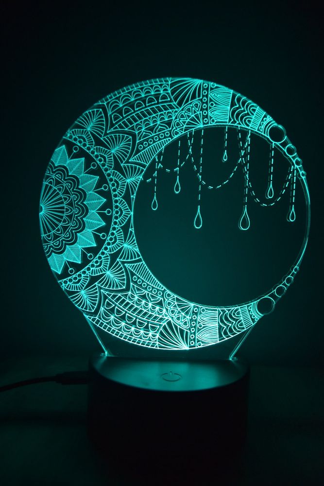 Gifts - LED Night Light Moon Table Lamp Decoration - BHDECOR