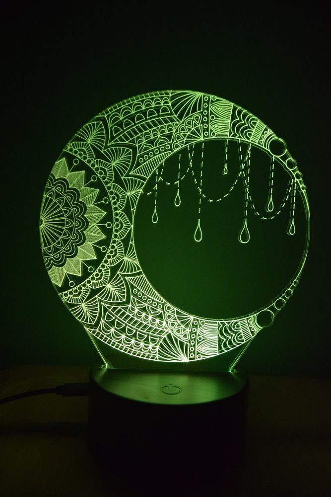 Gifts - LED Night Light Moon Table Lamp Decoration - BHDECOR