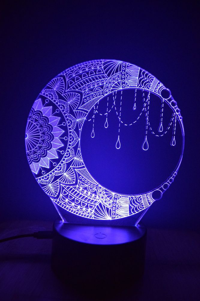 Gifts - LED Night Light Moon Table Lamp Decoration - BHDECOR