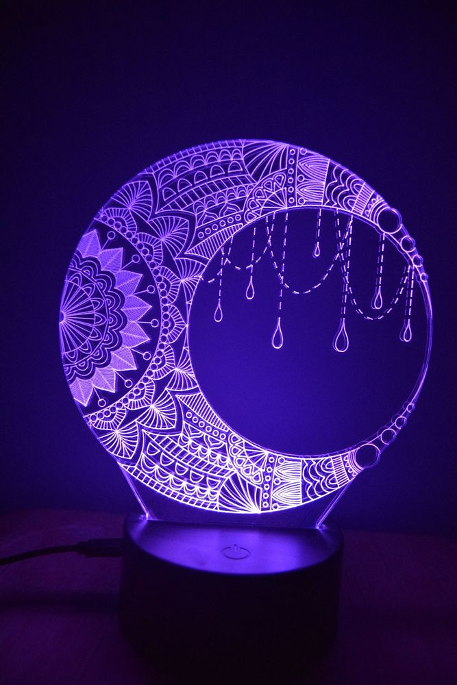 Gifts - LED Night Light Moon Table Lamp Decoration - BHDECOR