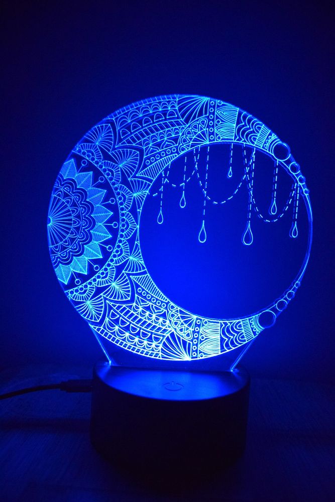 Gifts - LED Night Light Moon Table Lamp Decoration - BHDECOR