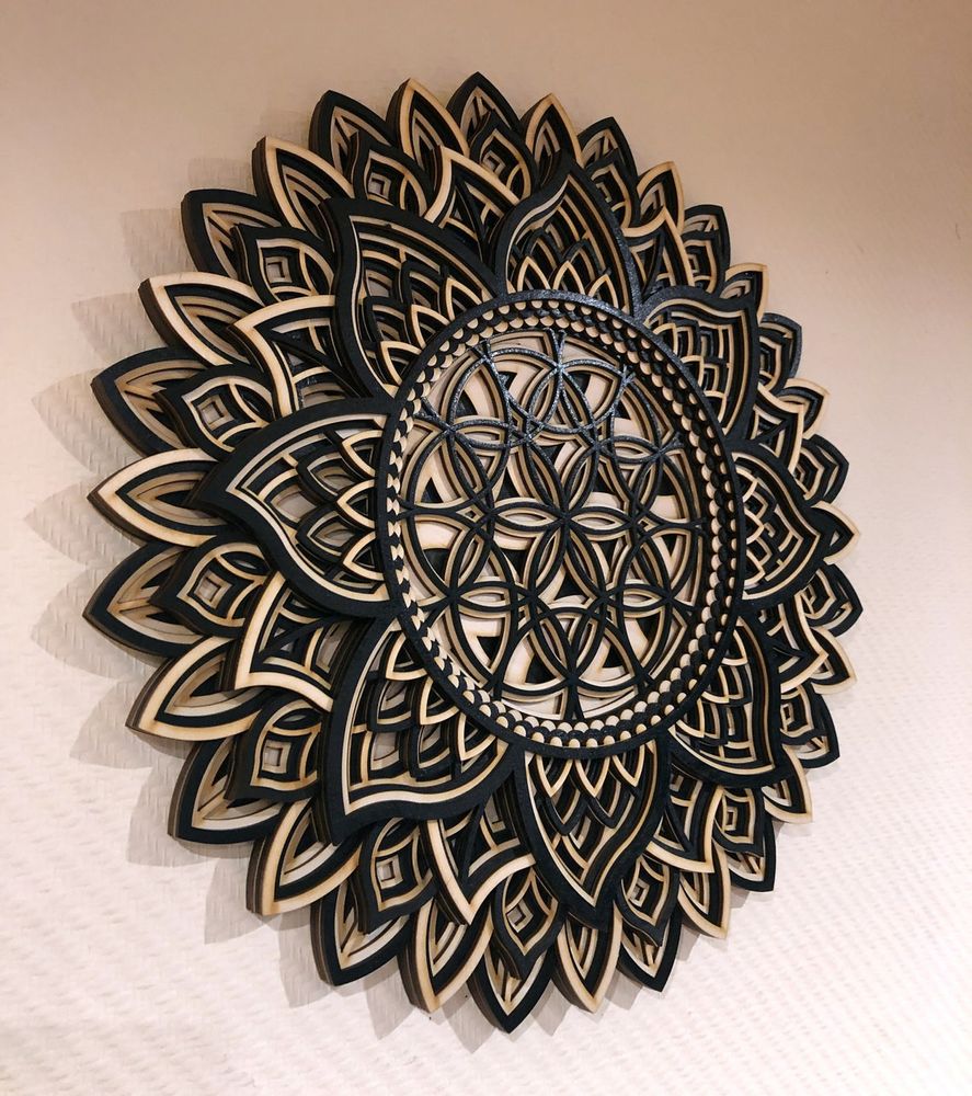 Other wall decoration - Wood Mandala, Apartment Decor - BHDECOR
