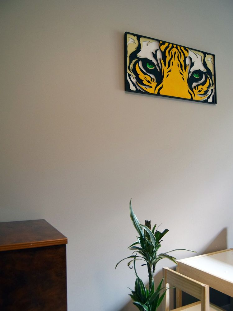 Autres décorations murales - Art mural tigre Décoration d'intérieur Art mural Mandala Décoration d'appartement - BHDECOR