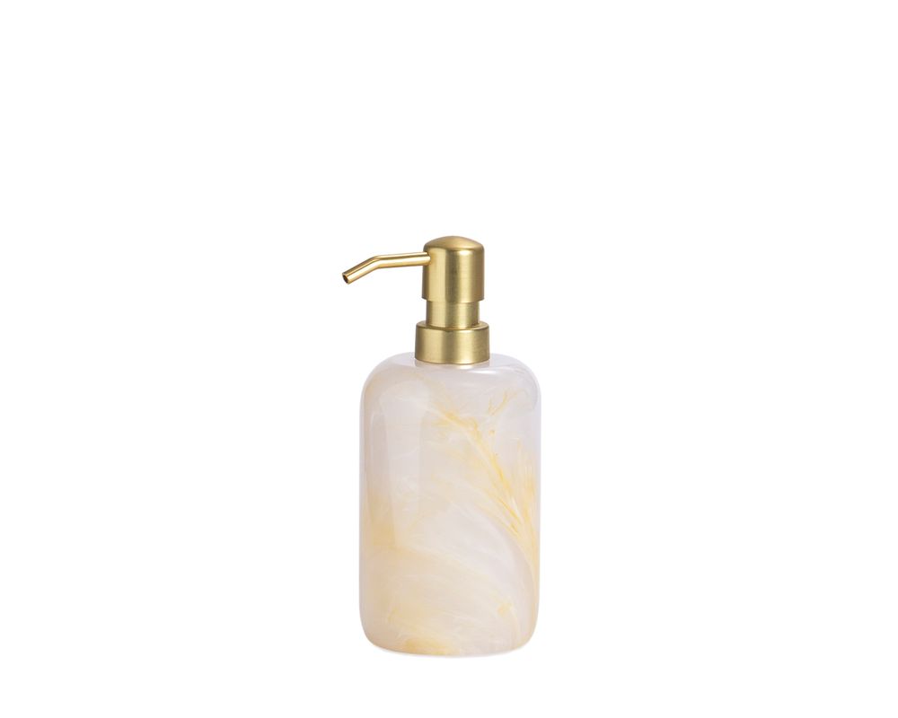 Installation accessories - POLYRESIN SOAP DISPENSER MOTHER-OF-PEARL EFFECT Ø8X18 BA22174 - ANDREA HOUSE
