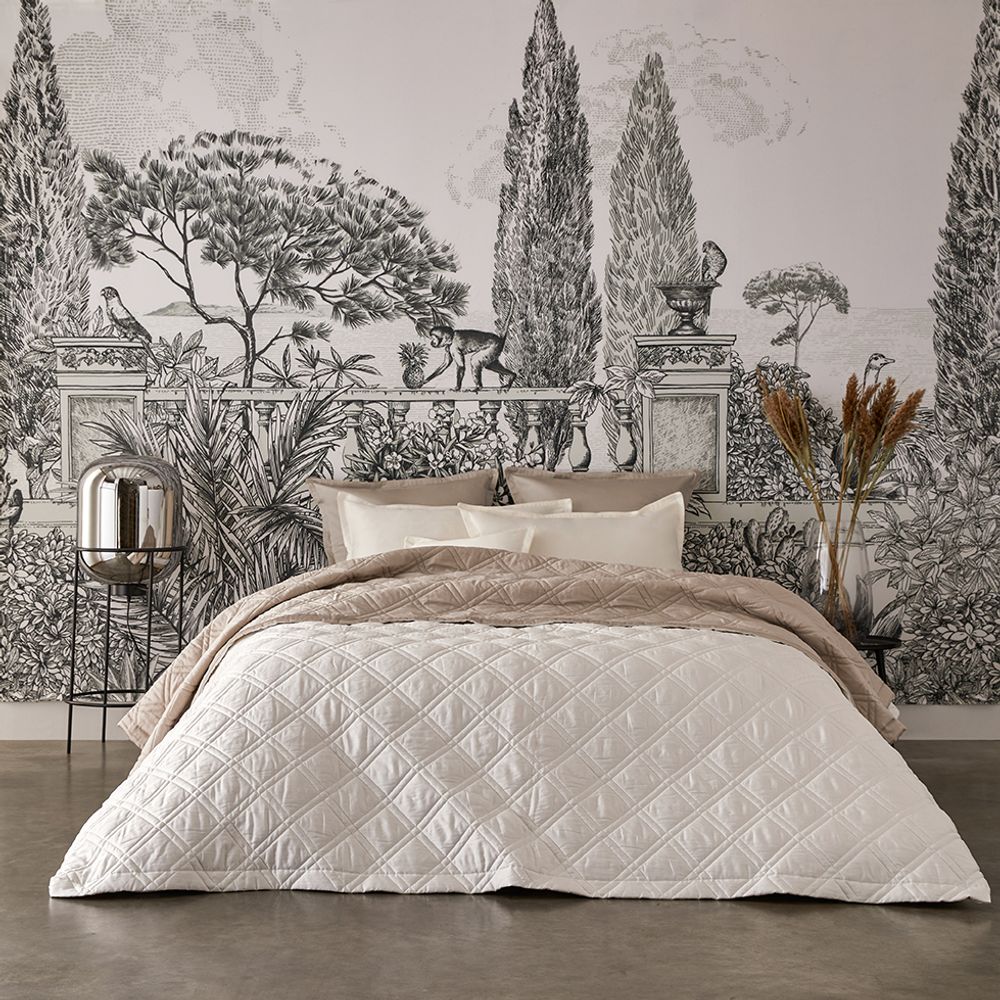 Throw blankets - Merveille Gazelle/Ermine - Bedspread - ALEXANDRE TURPAULT