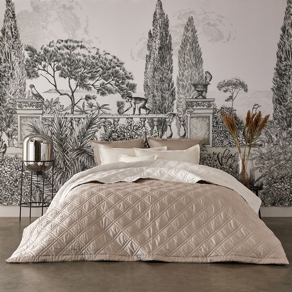 Throw blankets - Merveille Gazelle/Ermine - Bedspread - ALEXANDRE TURPAULT