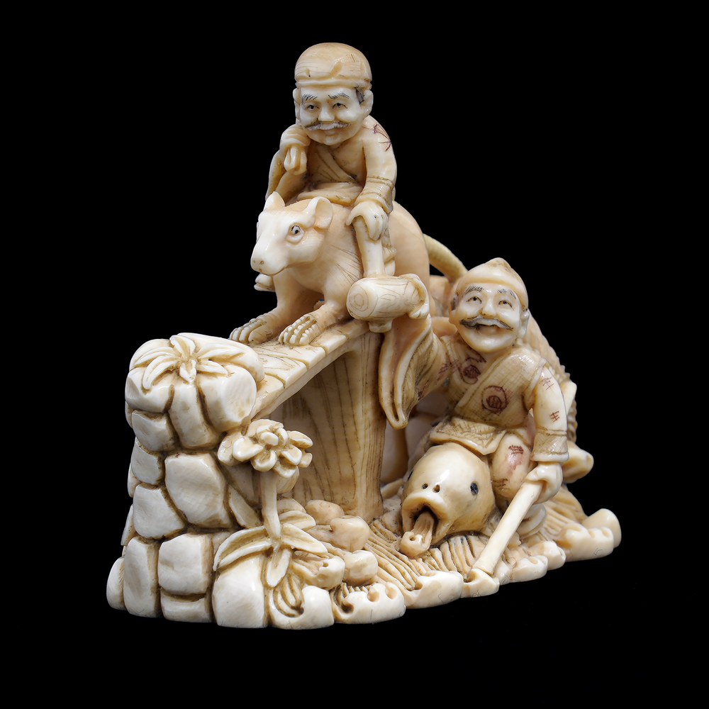 Sculptures, statuettes and miniatures - Mammoth Ivory Netsuke - TRESORIENT