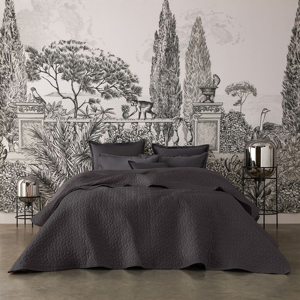 Throw blankets - Eclipse Poetry - Cotton Sateen Bedspread - ALEXANDRE TURPAULT
