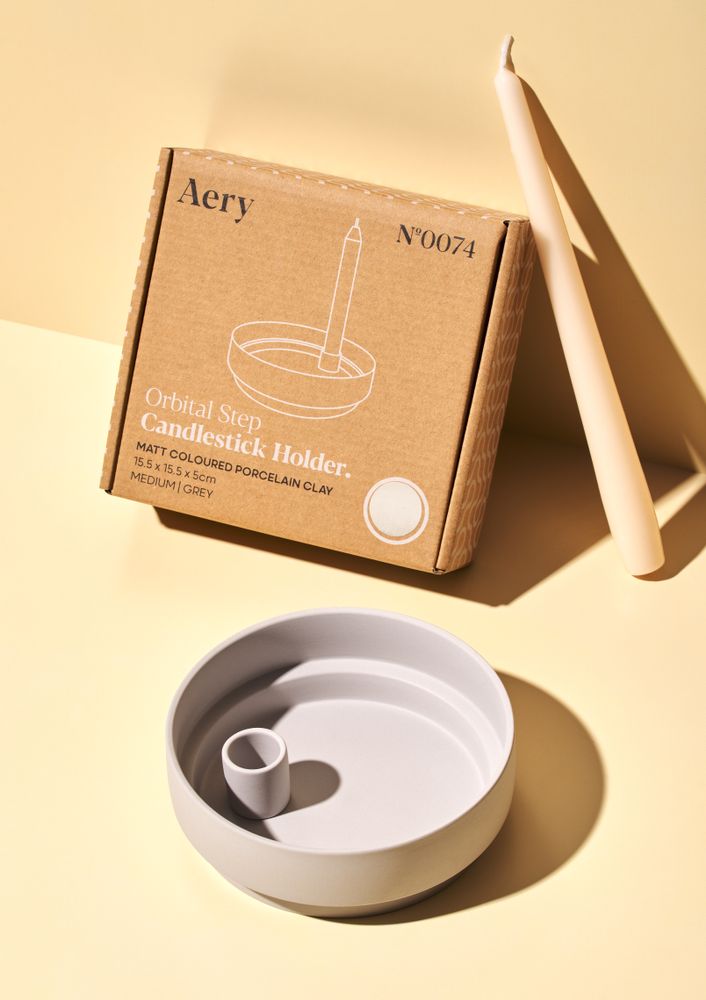 Céramique - Bougeoirs en céramique Orbital Step - AERY LIVING