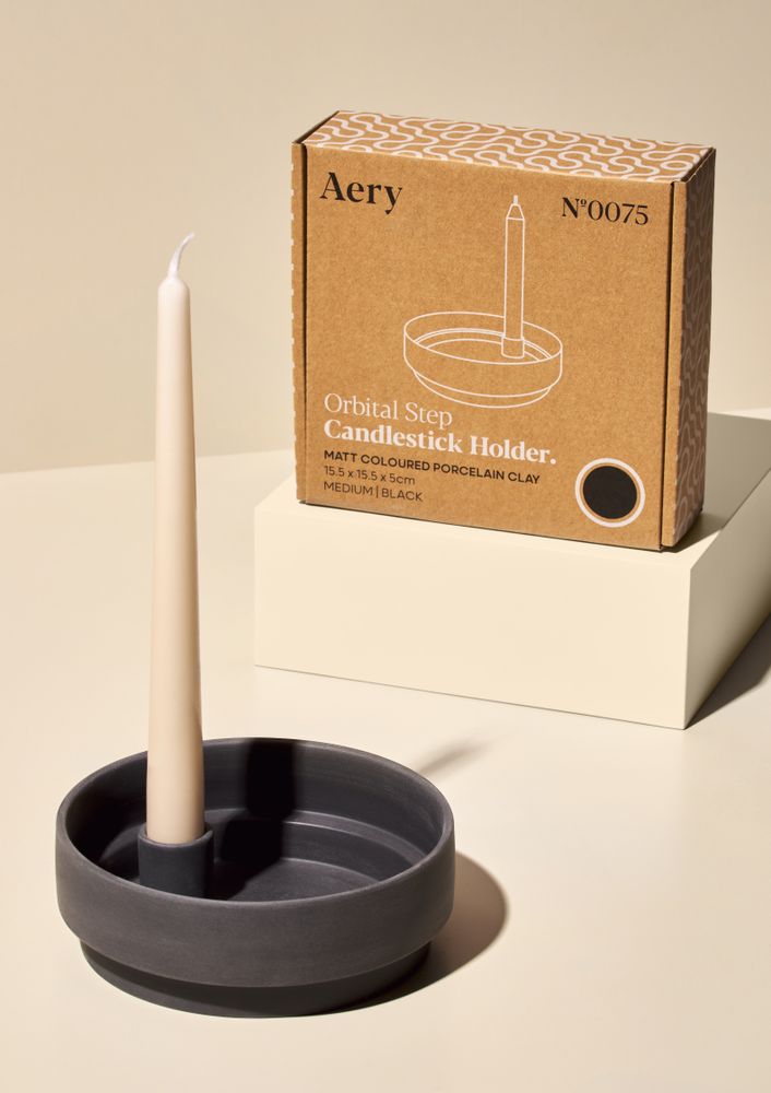 Céramique - Bougeoirs en céramique Orbital Step - AERY LIVING