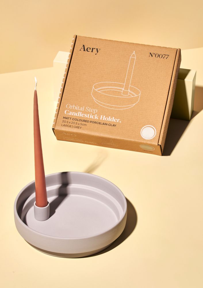 Céramique - Bougeoirs en céramique Orbital Step - AERY LIVING