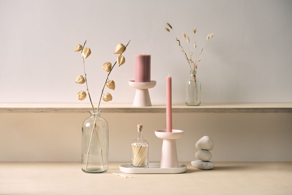 Gifts - Porcini Ceramic Candle Holders - AERY LIVING