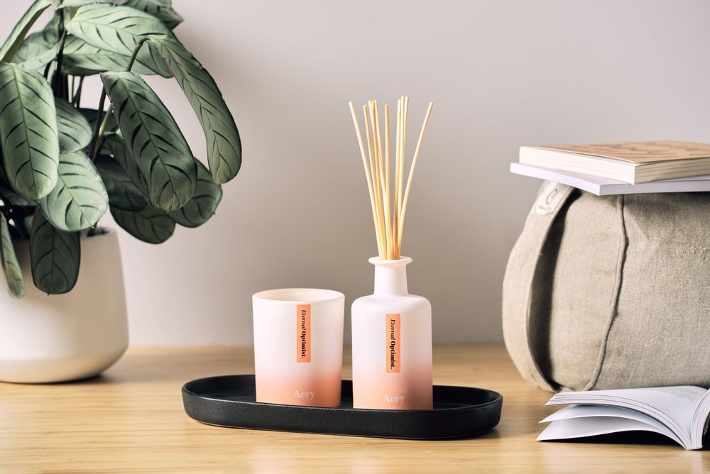 Candlesticks and candle holders - Oslo Textured Charcoal Display Tray - AERY LIVING