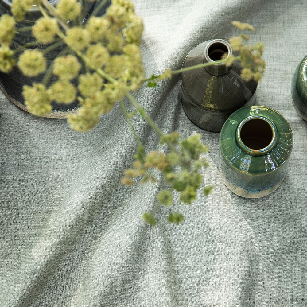 Table linen - Chambray Sauge - Tablecloth and Napkin - ALEXANDRE TURPAULT