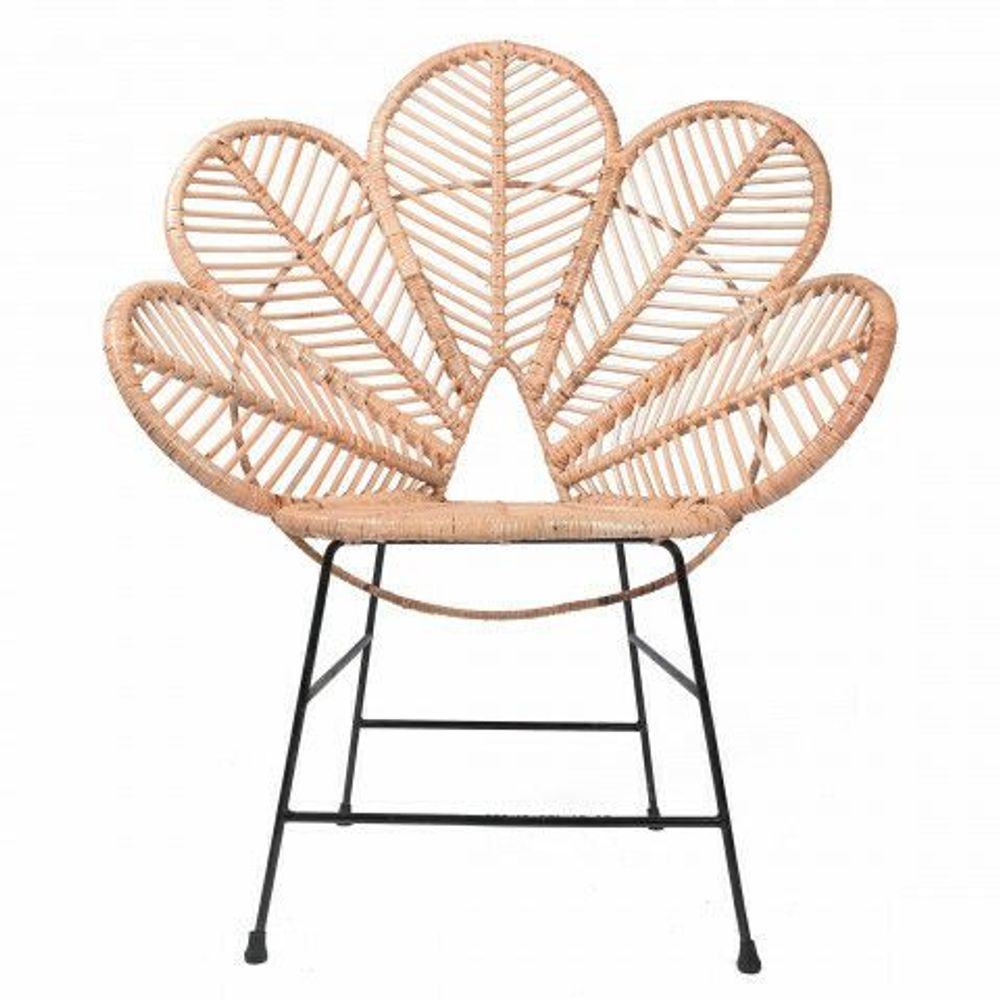 Chaises - COQUELICOT- Chaise en rotin forme fleur - L'ATELIER DES CREATEURS
