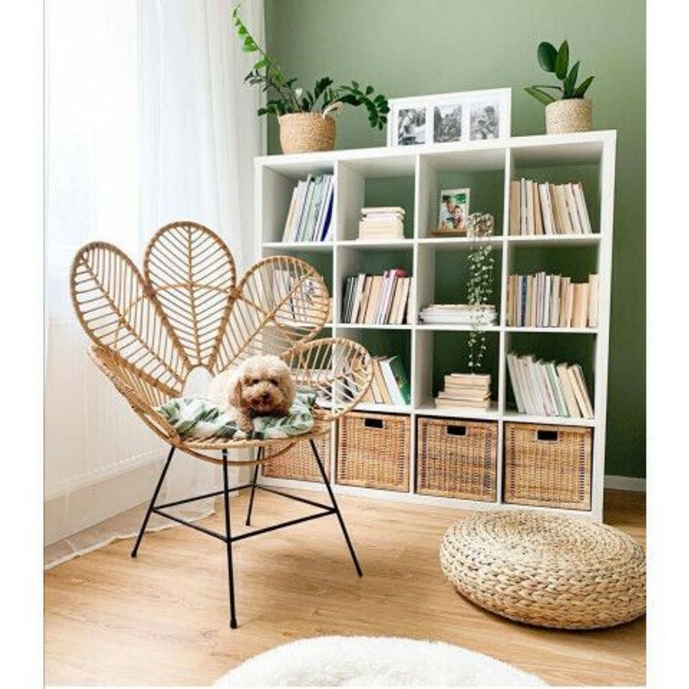 Chaises - COQUELICOT- Chaise en rotin forme fleur - L'ATELIER DES CREATEURS