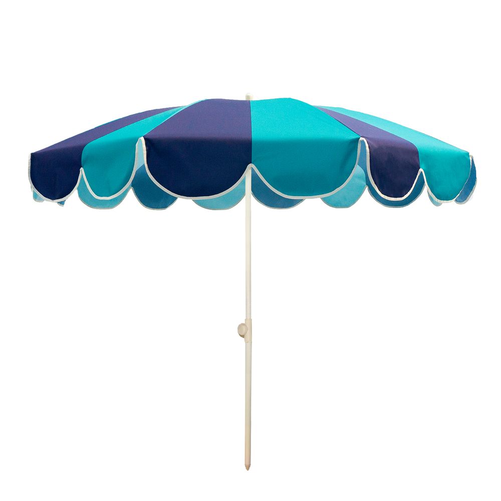 Objets design - Parasol de plage - Luluzi vert bleu - Klaoos - KLAOOS