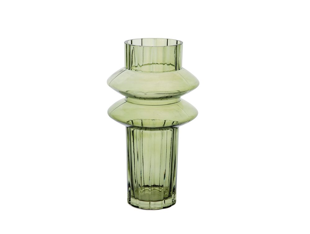 Vases - Jade green glass vase Ø16,5x30 cm CR22062 - ANDREA HOUSE