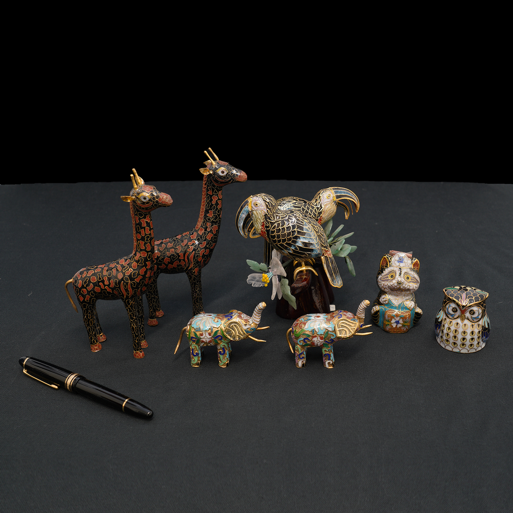 Sculptures, statuettes et miniatures - Petits animaux en cloisonné émaillé - TRESORIENT