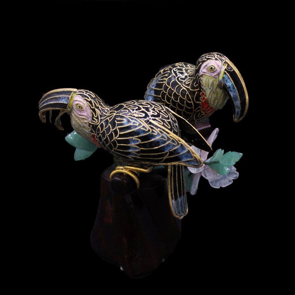 Sculptures, statuettes et miniatures - Petits animaux en cloisonné émaillé - TRESORIENT