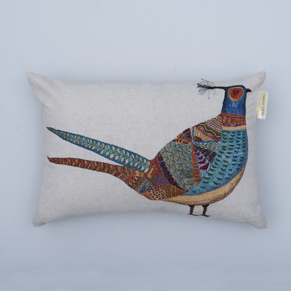 Cushions - Embroidered cushions - NEERU KUMAR