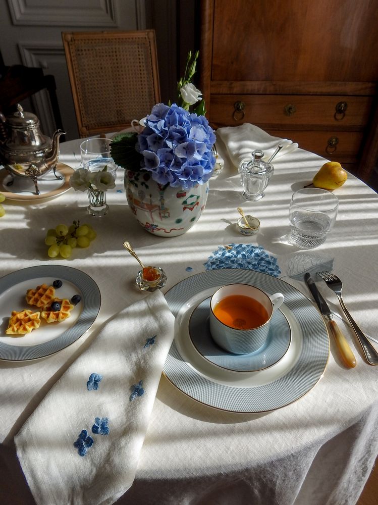 Linge de table textile - Serviette de table HORTENSIA mod.1 - ARTIPARIS