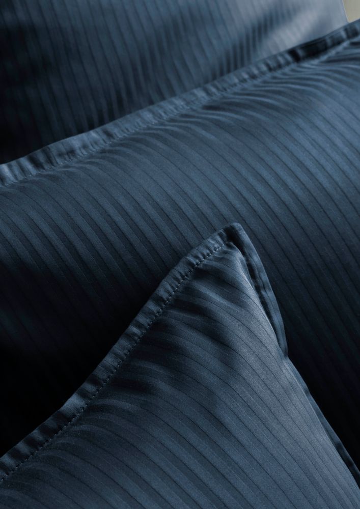Linge de lit - Grand Hôtel Bleu Nuit - Parure de lit Satin de coton - ESSIX