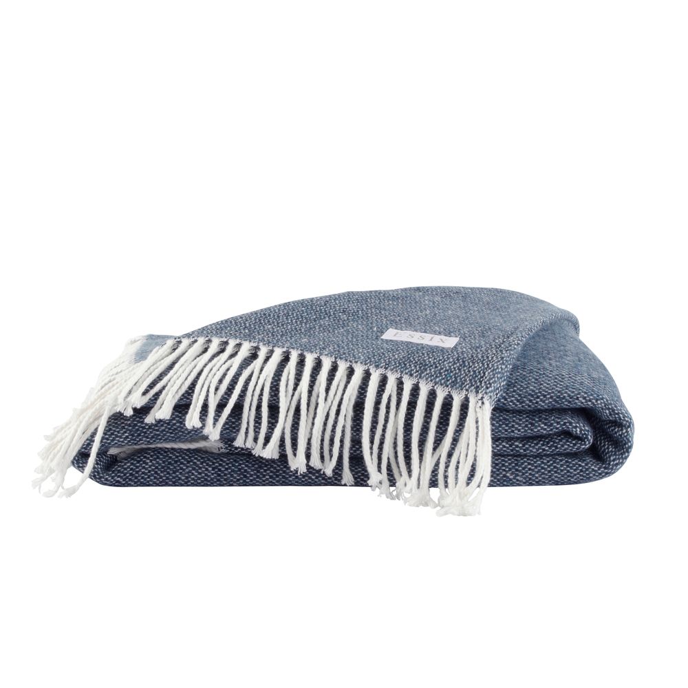 Bed linens - Cocon Bleu Chiné - Throw - ESSIX