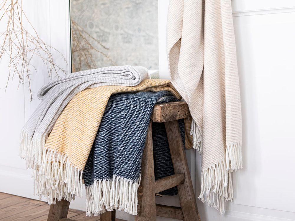 Linge de lit - Cocon Miel - Plaid - ESSIX
