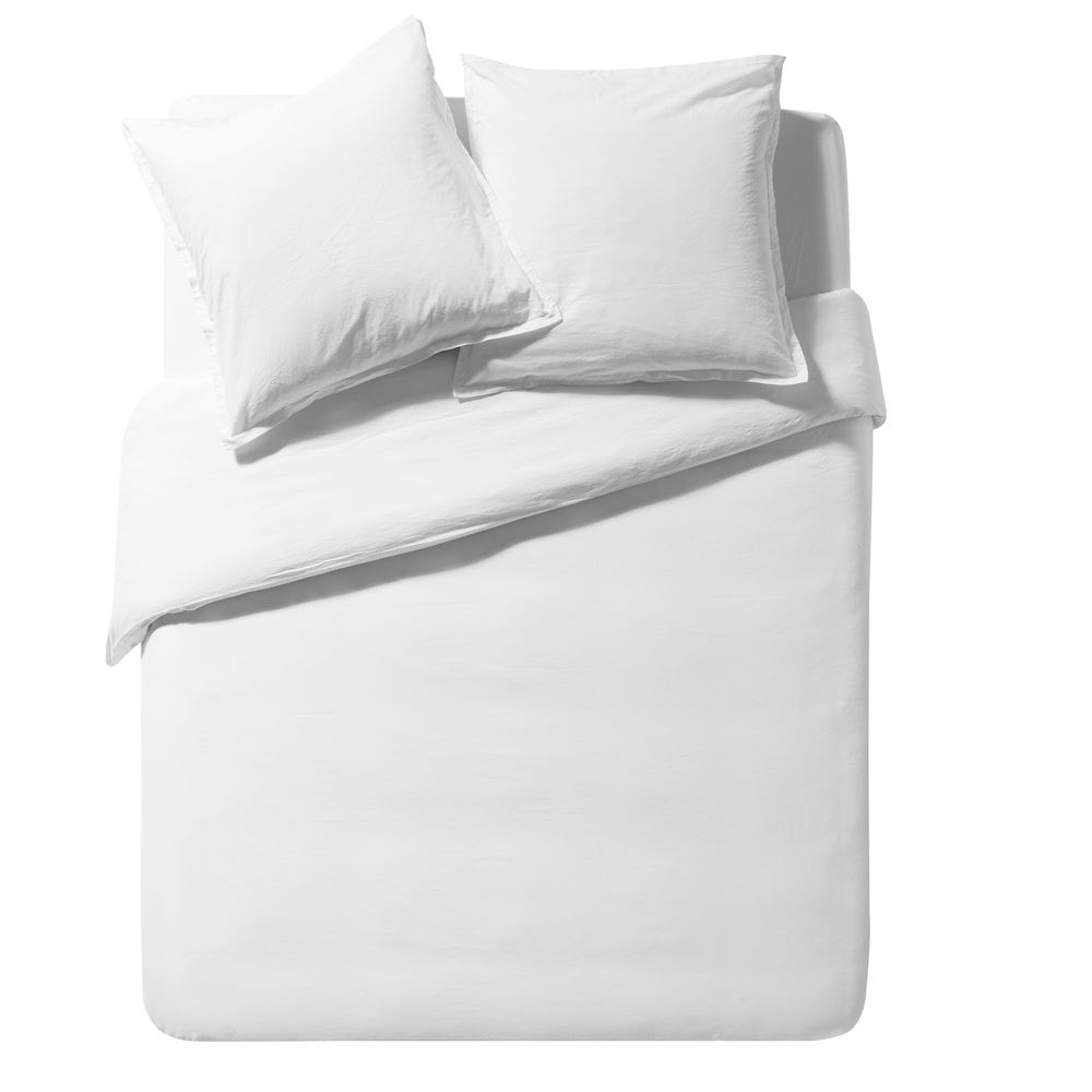 Linge de lit - Coton Lavé Soft line Blanc - Parure de lit - ESSIX