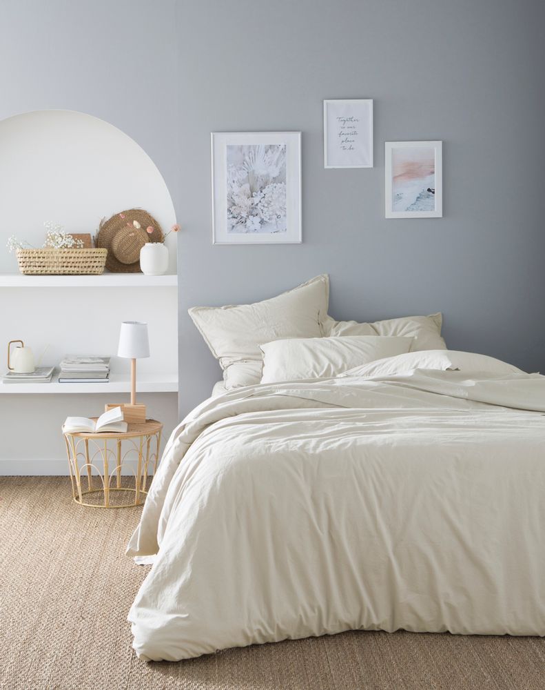Linge de lit - Coton Lavé Soft line Lin - Parure de lit - ESSIX