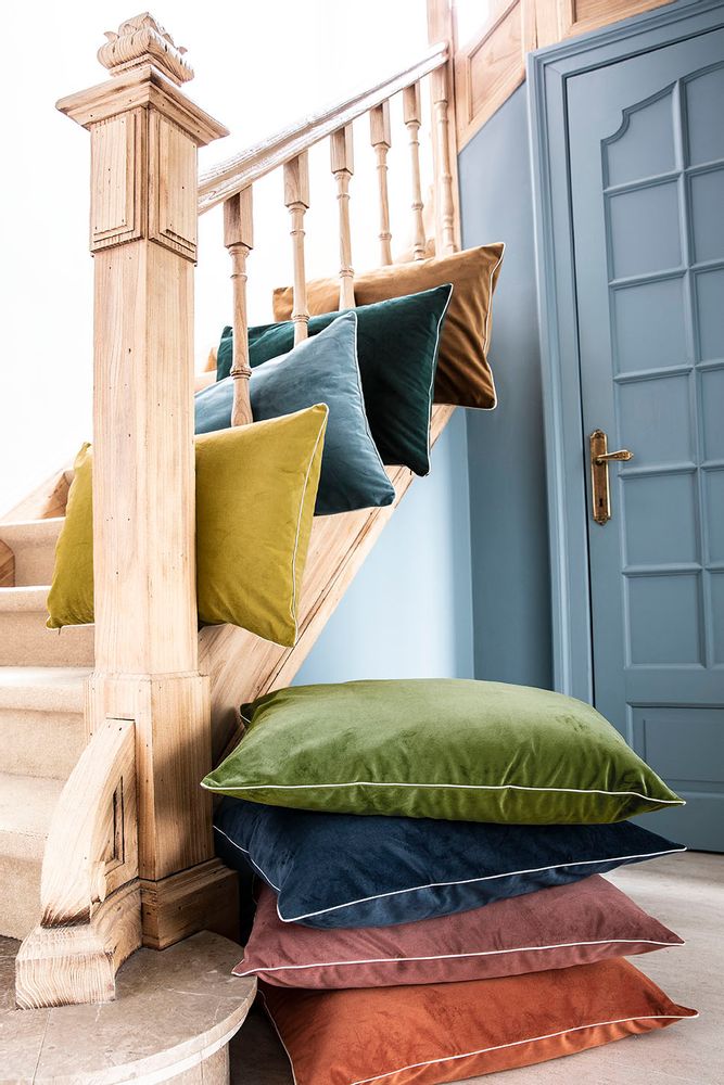 Linge de lit - Gatsby Bleu Russe - Housse de coussin - ESSIX