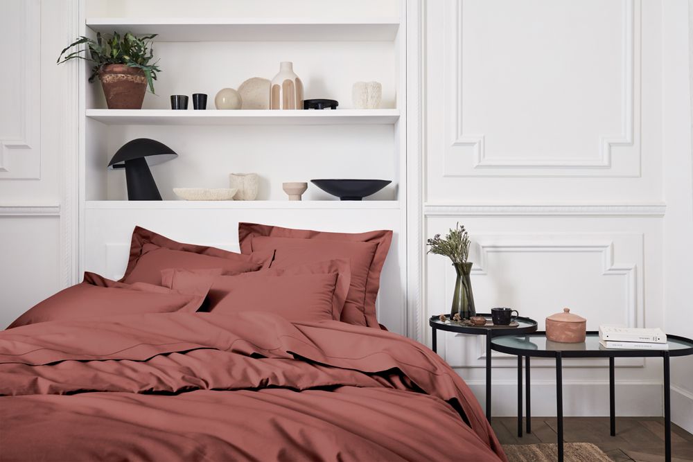 Linge de lit - Percale de coton Royal line Bois de Rose - Parure de lit - ESSIX