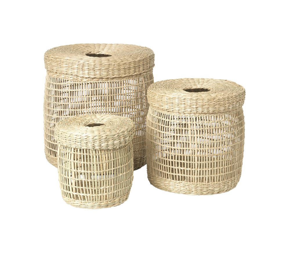 Decorative objects - Handmade basket and boxes in seagrass or water hyacinth - COZY LIVING COPENHAGEN