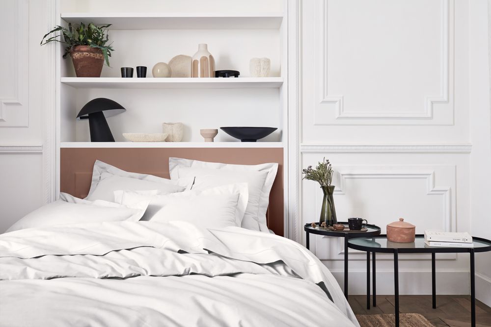 Linge de lit - Percale de coton Royal line Meringue - Parure de lit - ESSIX