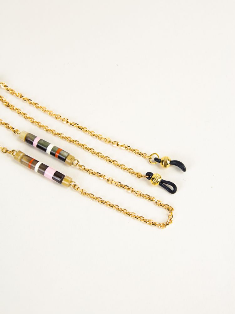 Glasses - Glasses chains in brass, horn or hoof - L INDOCHINEUR X RIVÊT