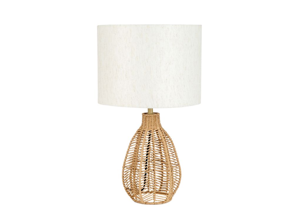 Lampes à poser - Natural paper lamp Ø30x50 cm/E27/40w IL22074 - ANDREA HOUSE