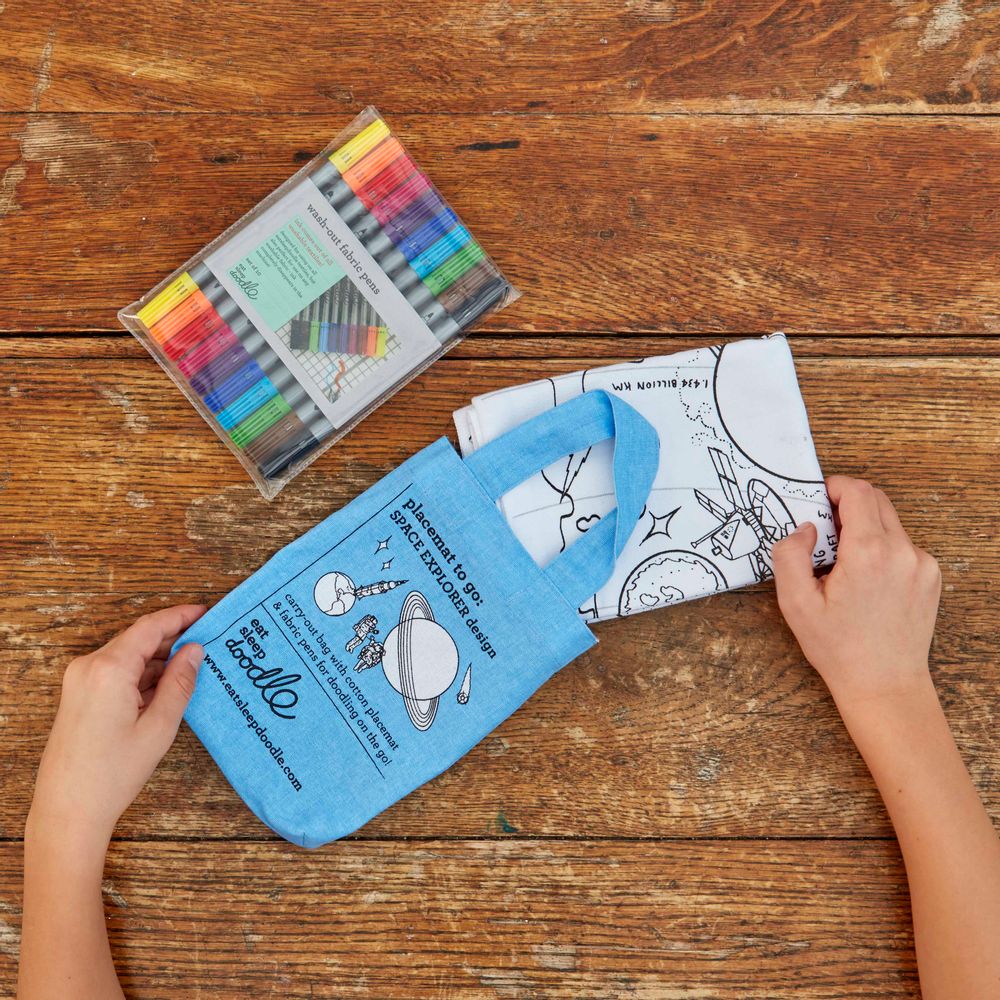 Repas pour enfant - set de table exploration spatiale - EATSLEEPDOODLE