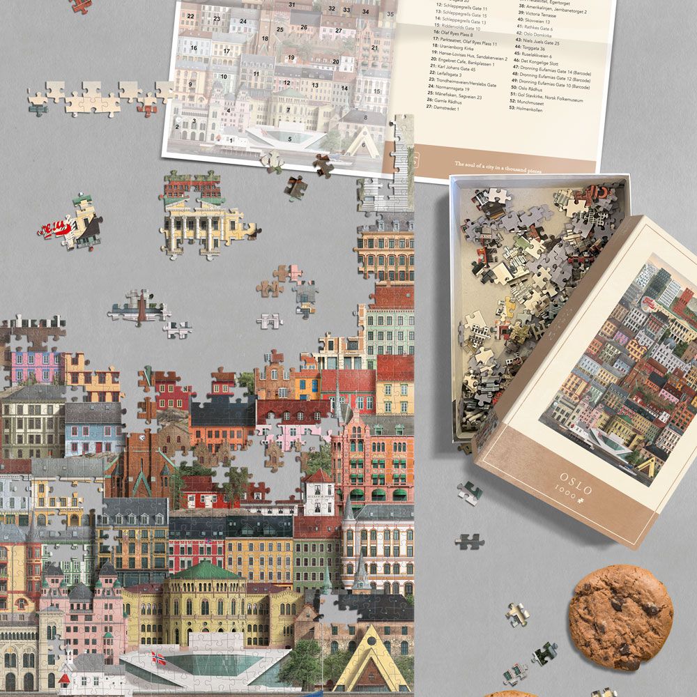 Loisirs créatifs pour enfant - Puzzle Oslo (1000 pièces) - MARTIN SCHWARTZ