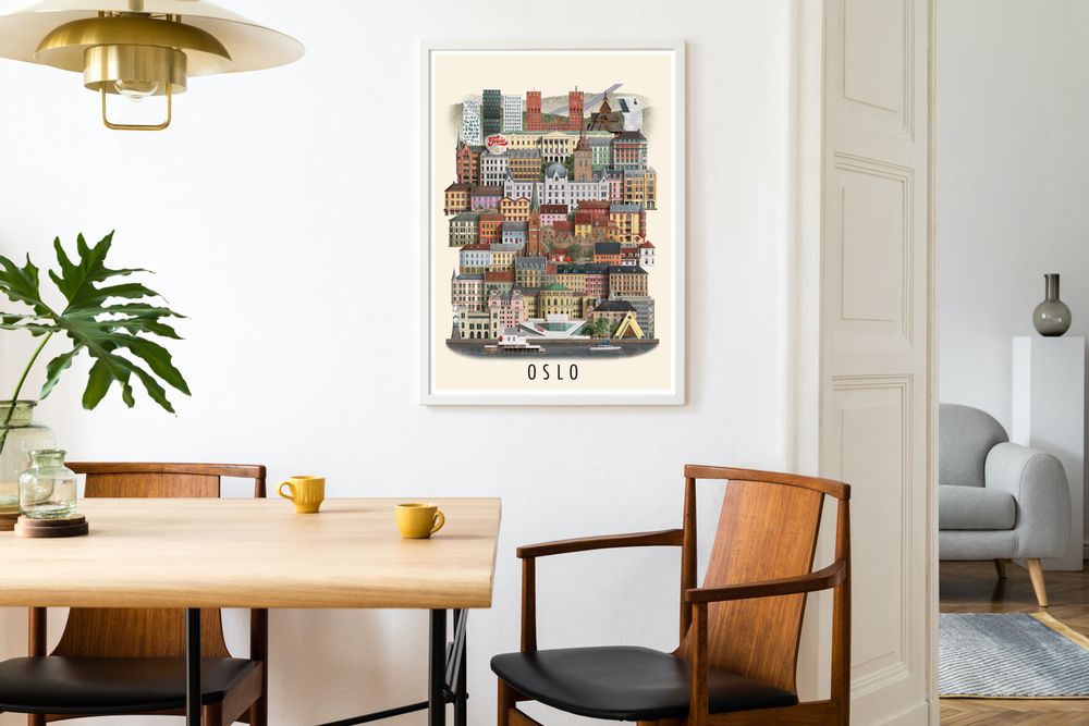 Children's decorative items - Oslo poster - MARTIN SCHWARTZ