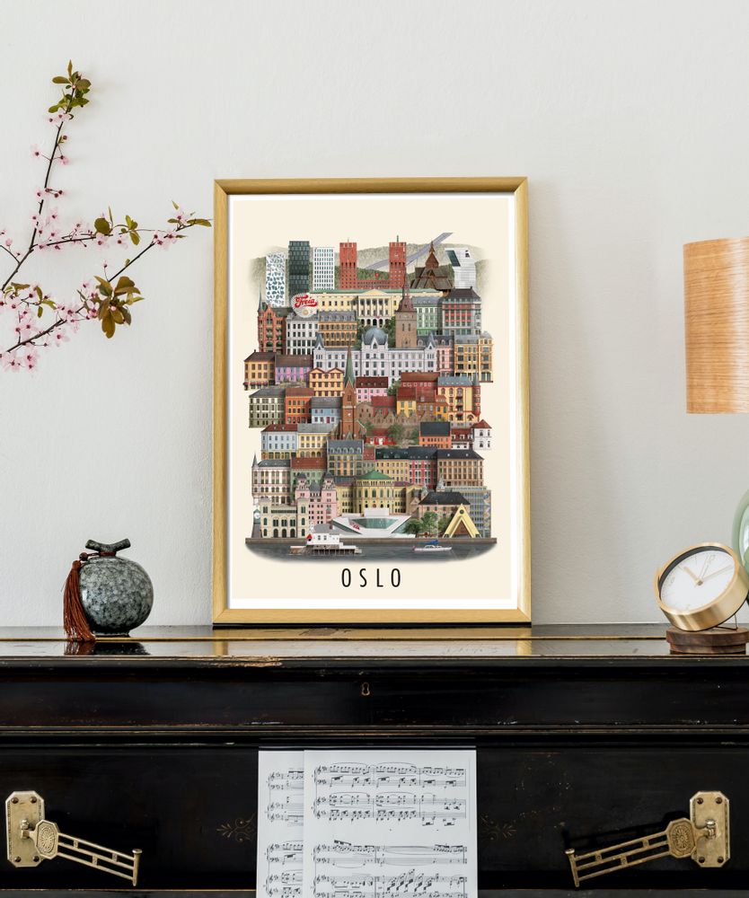 Children's decorative items - Oslo poster - MARTIN SCHWARTZ