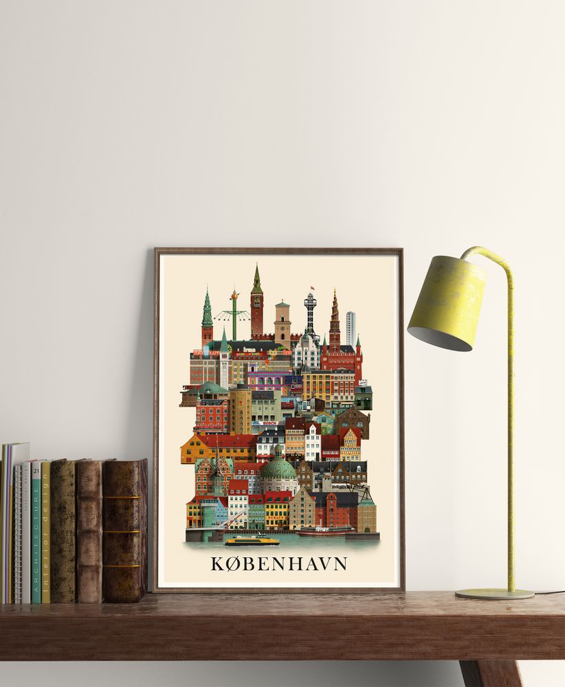 Children's decorative items - Copenhagen poster - MARTIN SCHWARTZ